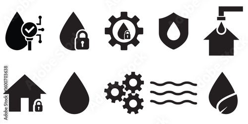 Comprehensive Water Safety Icon Collection for Hazard Prevention and Awareness