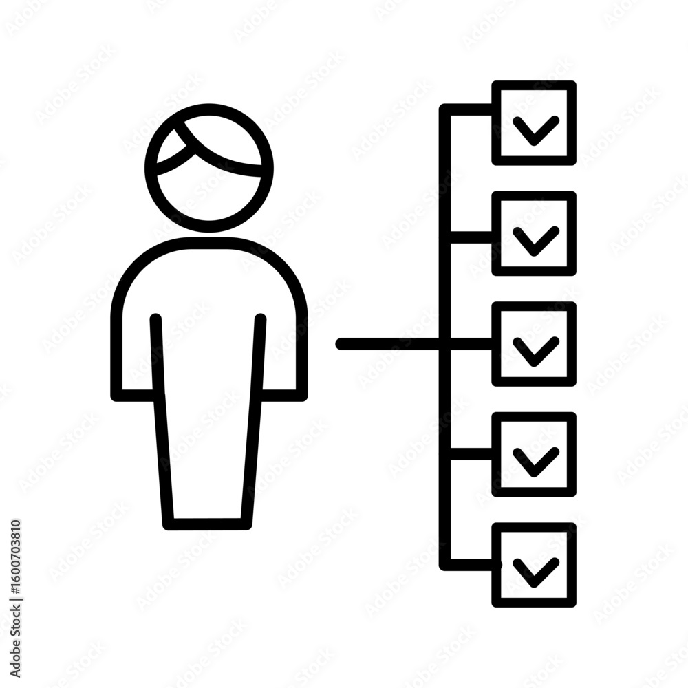 Employee evaluation - vector icon Employee evaluation - vector icon