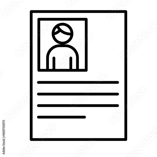 Job application documents - CV vector  - vector icon