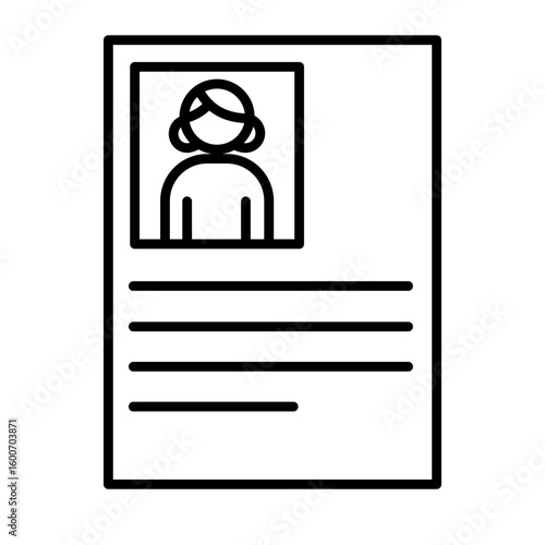 Job application documents - CV vector  - vector icon
