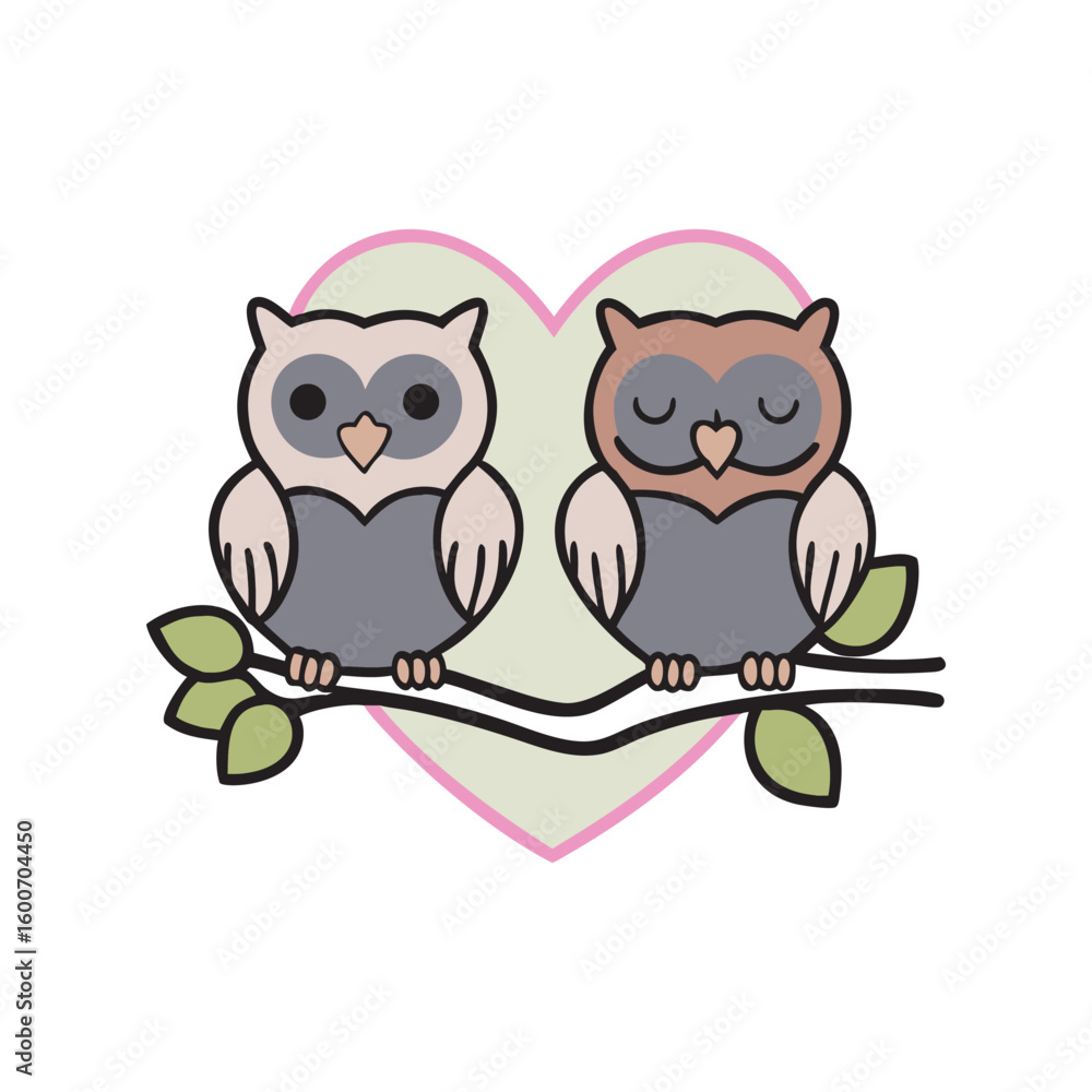 Fototapeta premium Halloween Night Owl With Bright Eyes