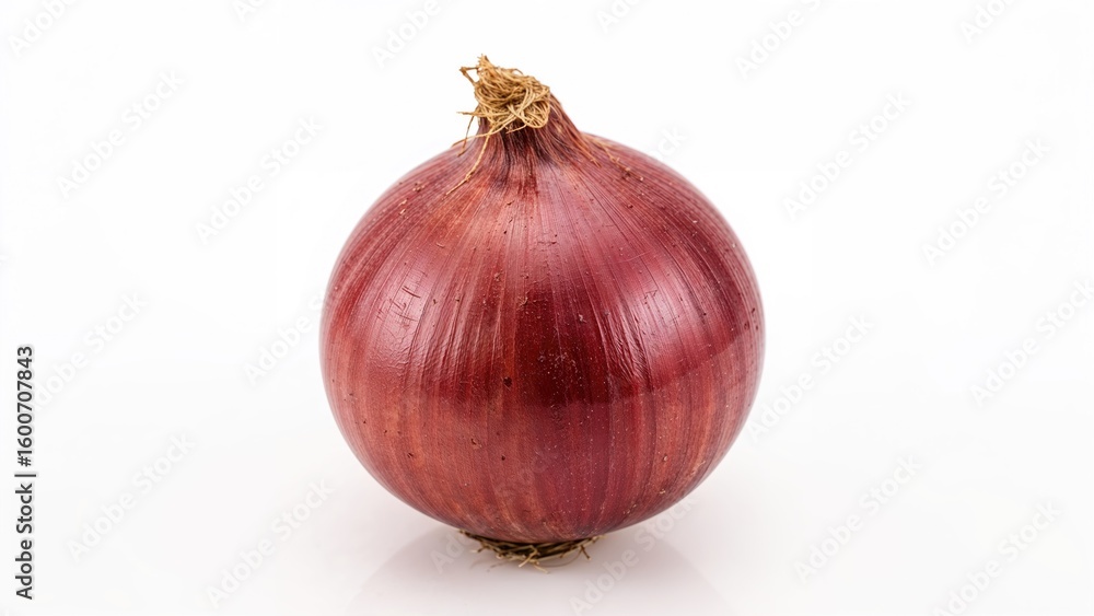 Fototapeta premium Isolated bulb of onion on a white canvas
