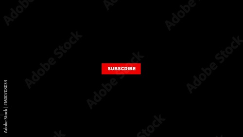 red subscribe button animation with wiggle effect