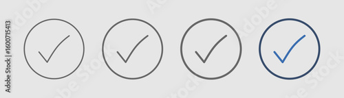 verify icon set outline