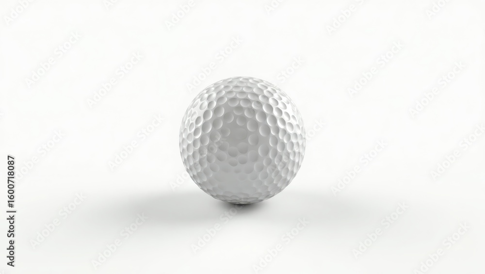 Golf ball on a plain white background. Golf ball on a plain white background.