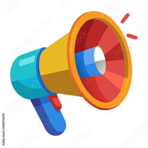 megaphone isolated on white background