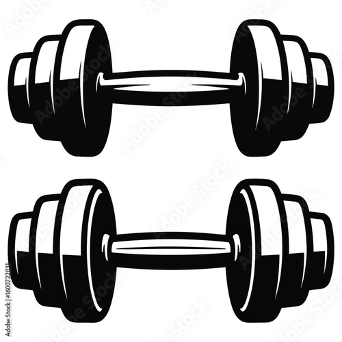 dumbbell isolated on white background