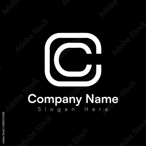 Sleek and Minimal "C / CC" Letter Logo – Vector Template for Modern Branding