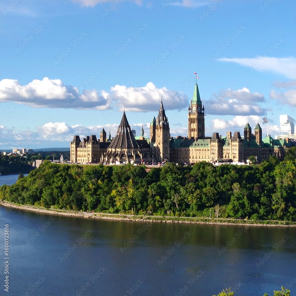 Naklejka premium Canadian Parliament Buildings, Ottawa