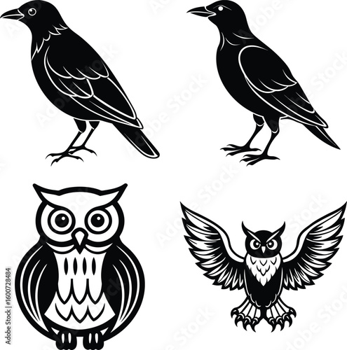 Set of Birds  Democratic Republic of the Congo and Birds, Bird Icons


