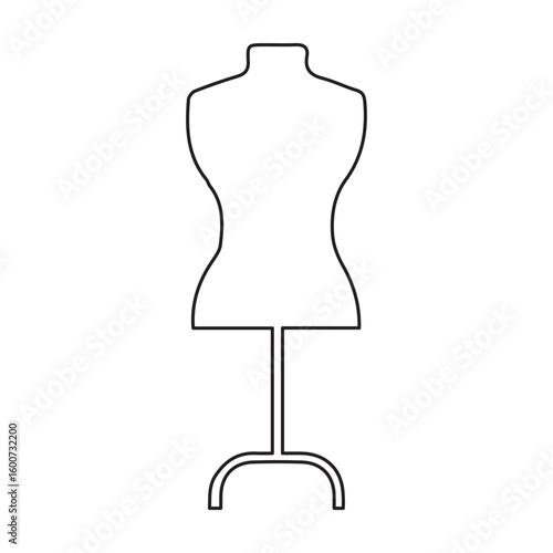 mannequin line icon