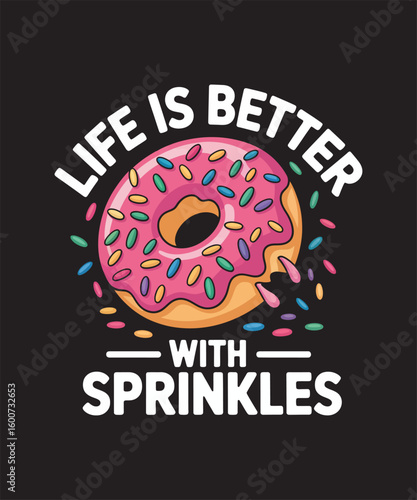 vector illustration of a donut