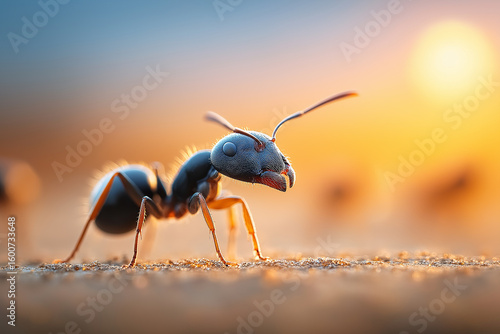 Wallpaper Mural ant, insect, bug, macro, nature, ants, animal, leaf, insects, closeup, black, formica, close-up, antenna, small, anthill, pest, close up, plant, wildlife, garden, leg, isolated, fauna, work Torontodigital.ca