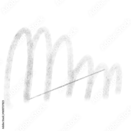 Crayon Texture Scribble, Soft Pastel Hand Drawn Shading on White Background