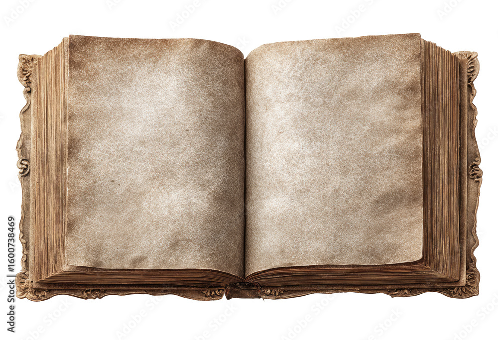 Open antique book, aged pages (2) Open antique book, aged pages (2)