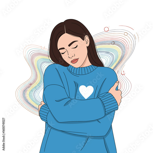 Embracing inner peace through self care and personal growth moments