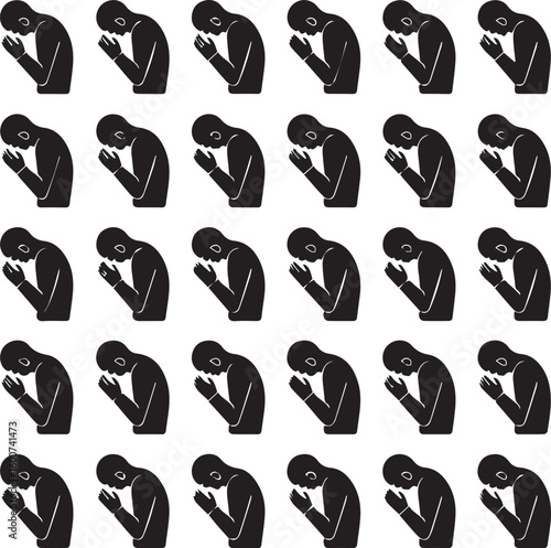 mournful monogram or icon, grave yard sign which are using worldwide for sad silhouette with white background vector pictograms,