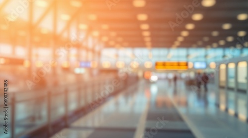 abstract blur shot in airport for background