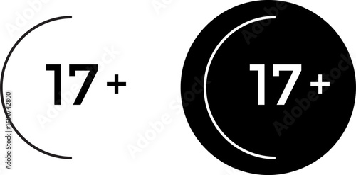 17+ icon