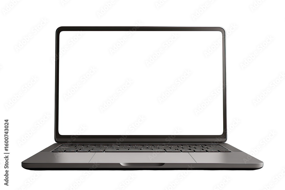 Modern laptop with blank screen (1) Modern laptop with blank screen (1)
