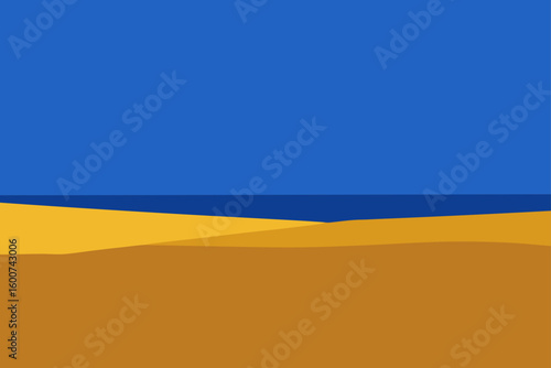 Horizon View Dry Wasteland Blue Gold