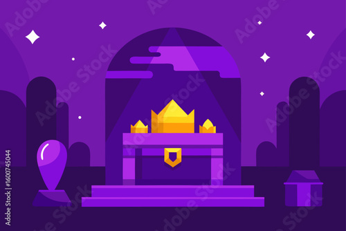 treasure hoard magical purple room