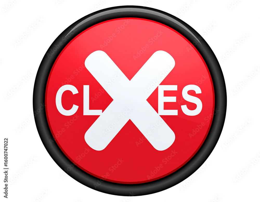 Fototapeta premium Classic Cross Symbol Isolated on White Background