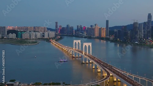 Wallpaper Mural Macau Tower and Sai Van Bridge Torontodigital.ca