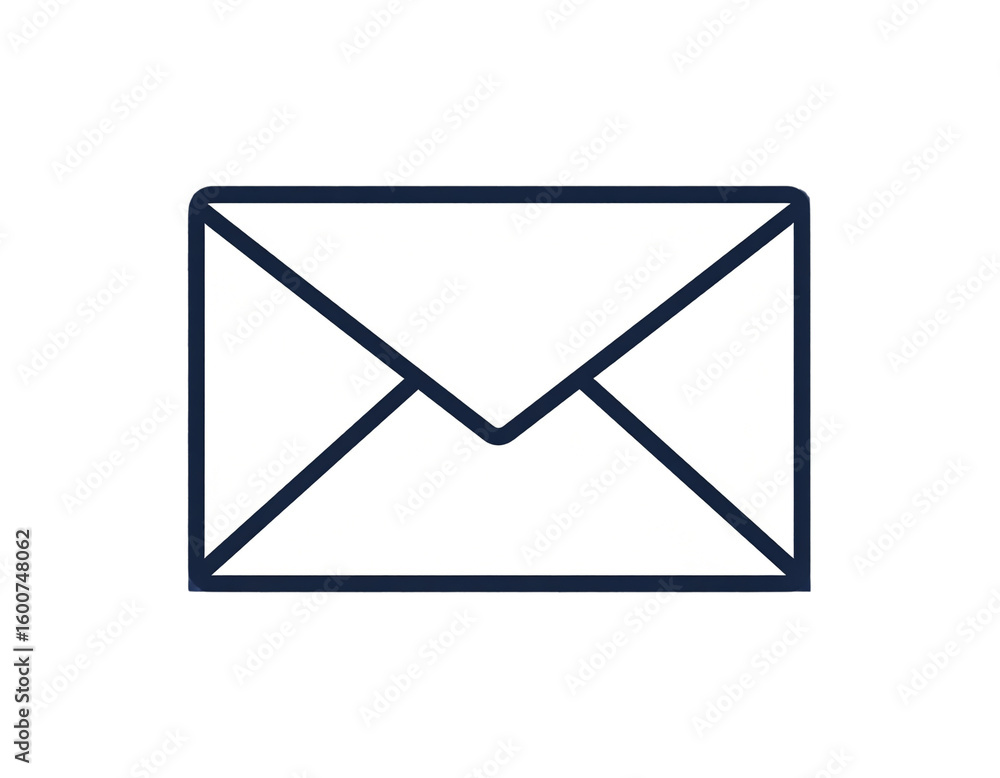 Envelope Mail Icon Isolated on Transparent Background Envelope Mail Icon Isolated on Transparent Background