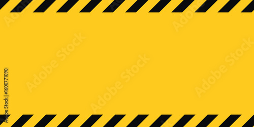 Under construction vector sign symbol. Under construction badge logotype. Under construction warning sign with black and yellow striped hazard border for safety and maintenance work area caution.eps10