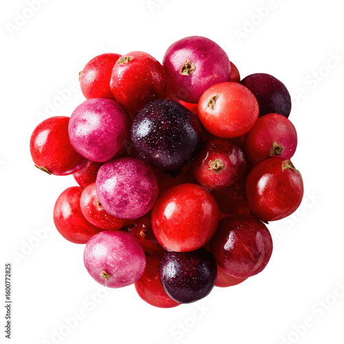 Wallpaper Mural Cluster of vibrant cranberries in various shades of red and purple Torontodigital.ca