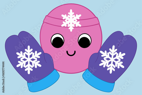 nitted mittens
