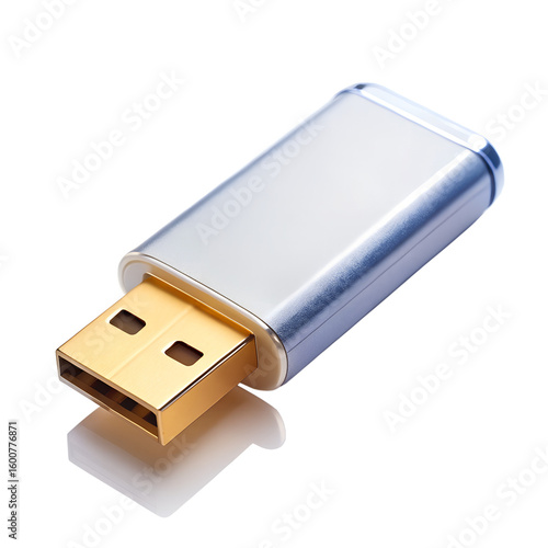 USB stick isolated on transparent background