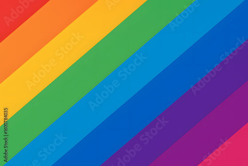 Free Download Diagonal rainbow stripes vibrant background with colorful gradient lines, abstract pride flag inspired spectrum wallpaper for LGBTQ design, diversity celebration, equality visuals, and creative decor - GFXLoad