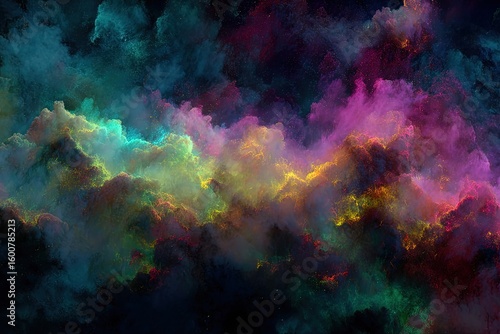 Wallpaper Mural Colorful Abstract Nebula In Deep Space Torontodigital.ca