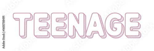 Teenage Years Text Graphic.