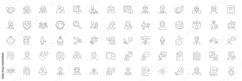 Black and white alphabet letter icons vector set for web design and social network illustration Black and white alphabet letter icons vector set for web design and social network illustration