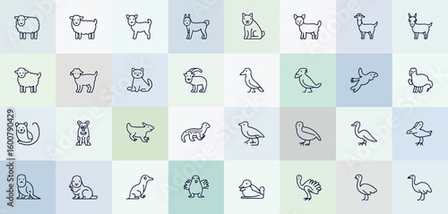 Abstract background vector illustration featuring a set of numeric icons and symbols for web design