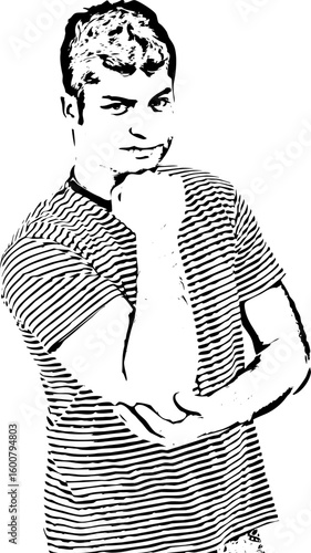Portrait of handsome guy
