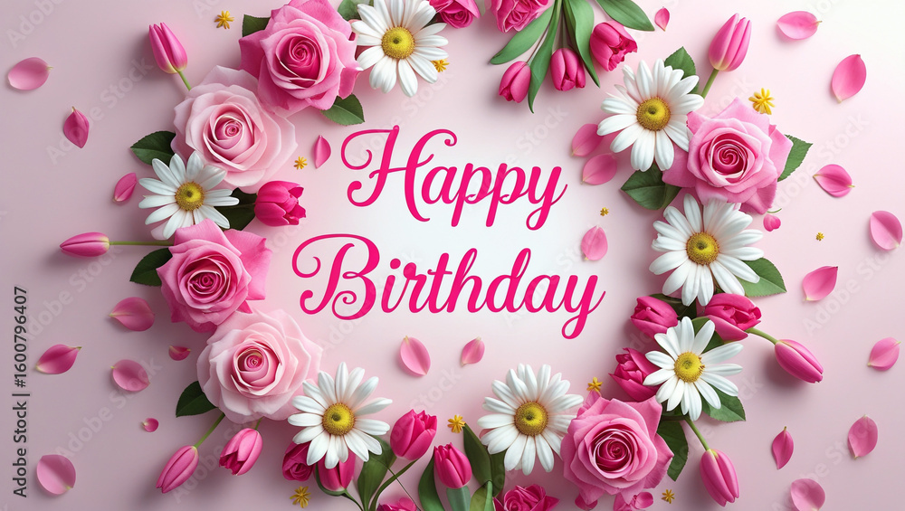 A birthday greeting card A birthday greeting card