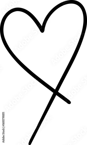 Coeur tracé