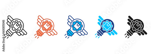 Innovation Icon Set Multiple Style Collection
