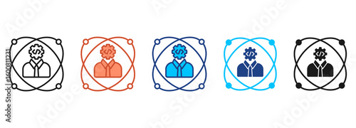 Personal Development Icon Set Multiple Style Collection