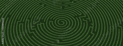 A blue background with a black and white pattern