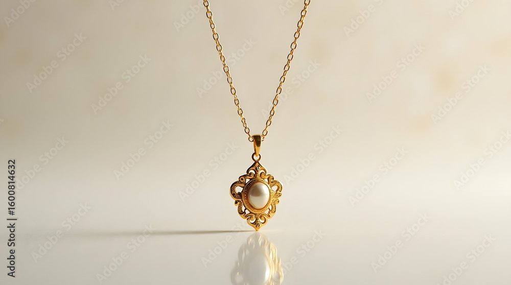 Fototapeta premium Gold chain design for jewellery catalogs, ads, and fashion promotions. 