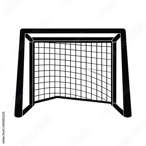 Soccer Goal Net Graphic Vector Illustration Image