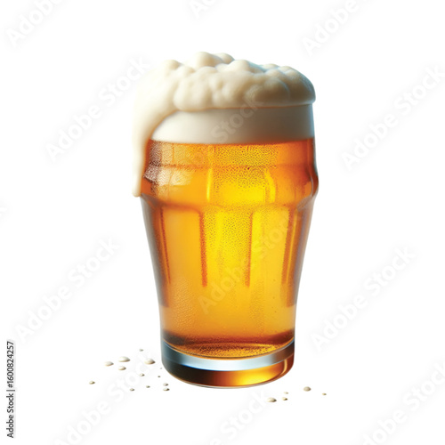a realistic beer vector