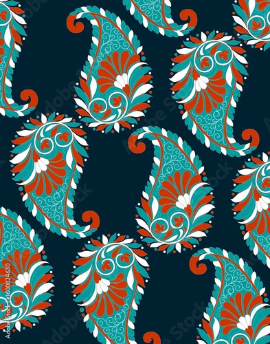 seamless pattern with flowers