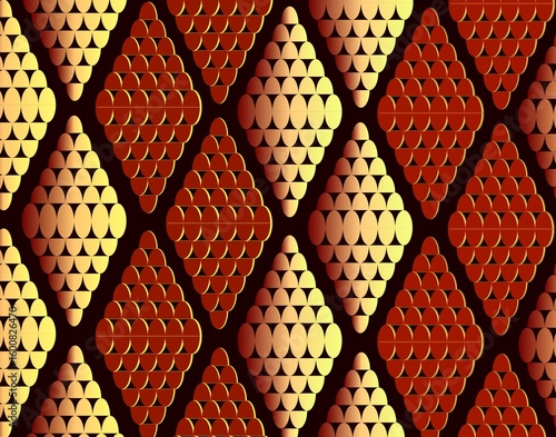 seamless pattern with red and yellow stripes