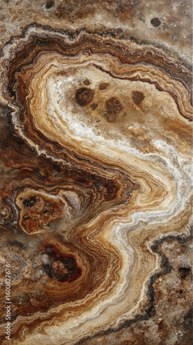 Abstract Brown Beige Marble Texture Background Design